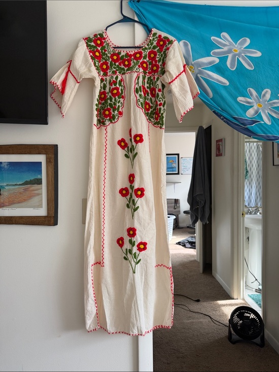 Vintage Dresses & Skirts - Vintage Mexican embroidered maxi dress